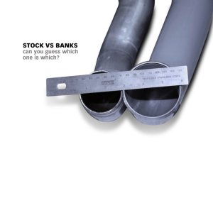 Chevrolet Silverado 3500 Boost Tube Upgrade Kit - Driver side - Banks Power - Mandrel-bent Aluminized Steel - Red - `04-`09